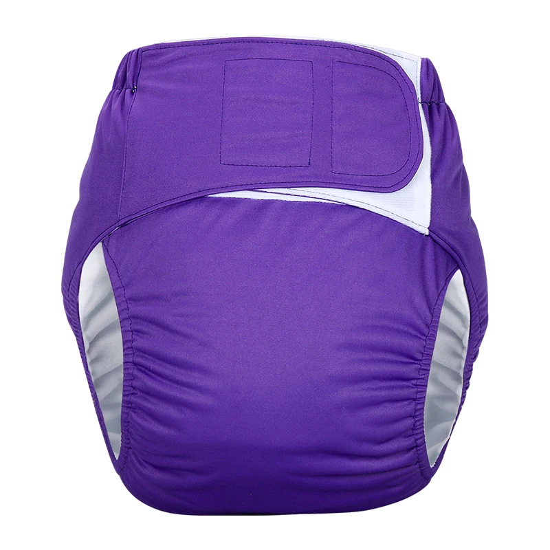 Hook&Loop Adults Size Reusable Diapers Cloth Nappies With Inserts for Senile Urinary Incontinence