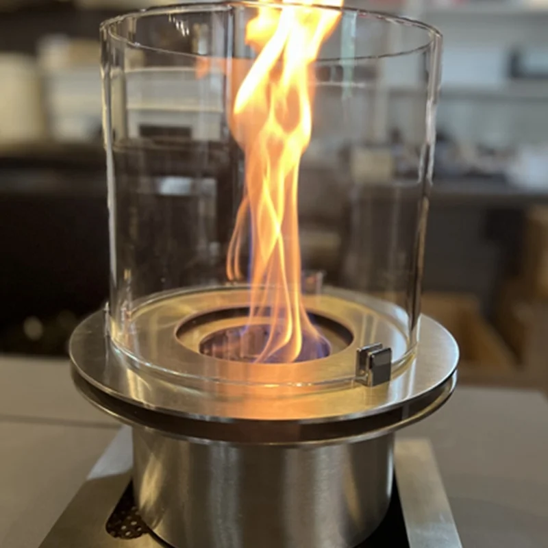 2023 latest design  round  Stainless steel ethanol fireplace burner