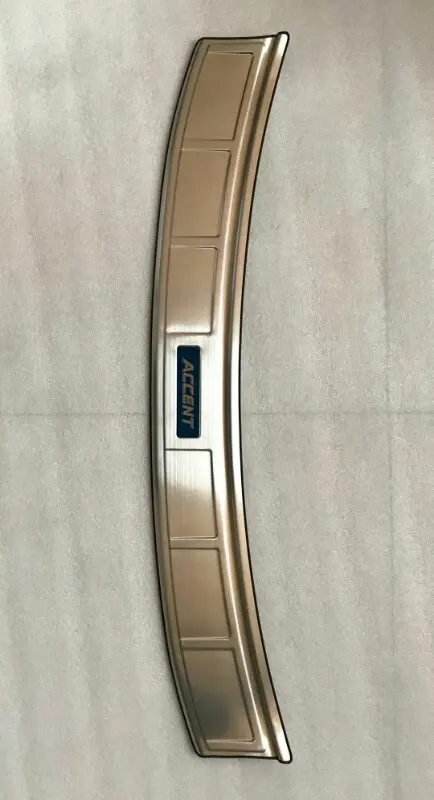 Hot Sales Other Exterior Accessories 3D Stainless Steel Rear Bumper Guard Protector Plate for Hyundai Accent