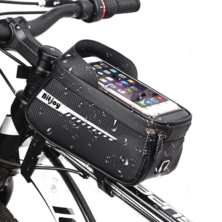 Waterproof Bicycle Front Frame upper Tube Handle Handbag Mountain Bicycle Touch Screen Mobile Phone Bag Waterproof