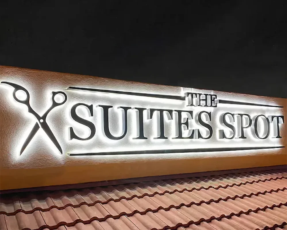 Custom Store billboard Outdoor Business Led Sign Backlit Stainless Steel 3D Letter Sign Illuminated Company Logo Words Signage