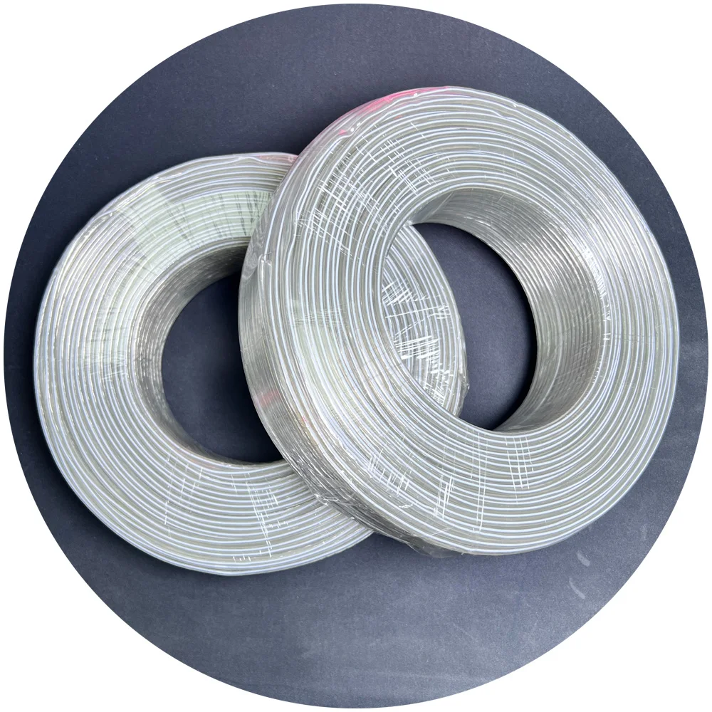 90m roll copper 16AWG 2PIN PVC transparent cable Electronic wire for led neon sign