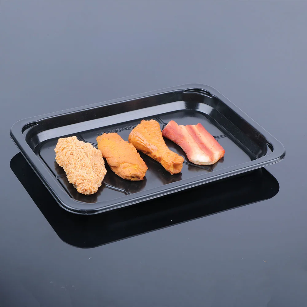 Adhesive Packaging Steak Vacuum  meat packing tray Seafood Plastic Pp pet Box tray
