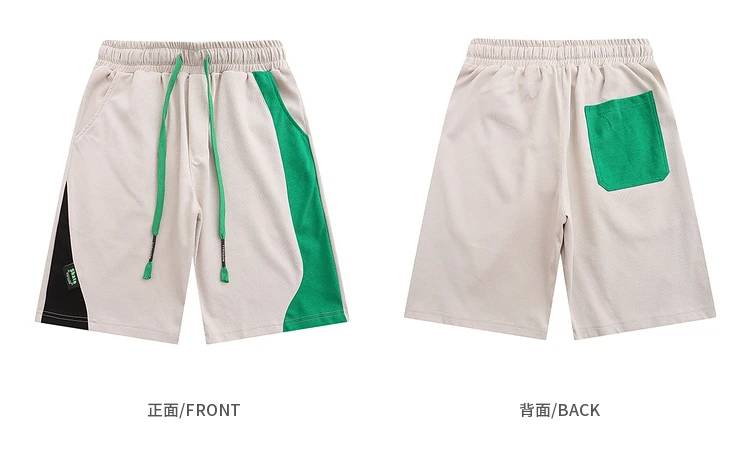 New style 100% cotton mens gym sweat shorts custom logo patch running cargo shorts for men