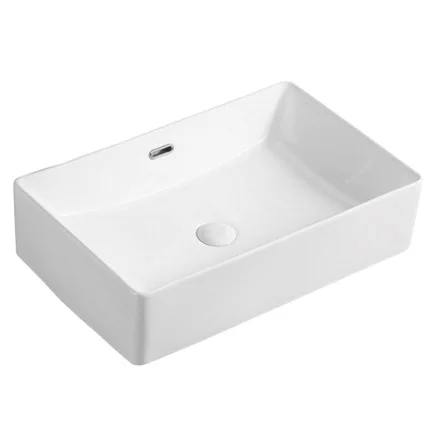 School S-923 Mall Hotel  bathroom rectangular bathroom counter top quality factory price  top ceramic art wash basin