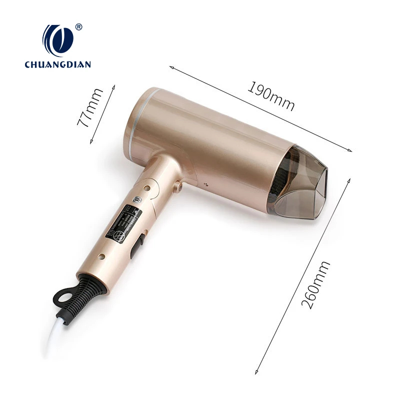 Фен Chuangdian с отрицательными ионами для отеля, настенный фен для волос