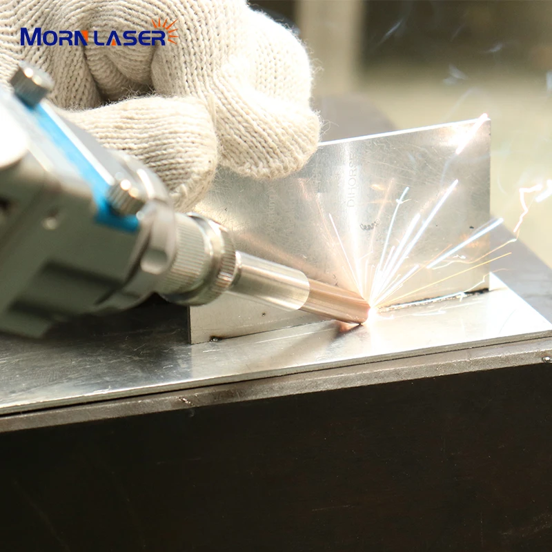  Портативный Ручной Волоконно-лазерный сварочный аппарат Morn 1000 Вт 1500 2000 cnc для нержавеющей стали и