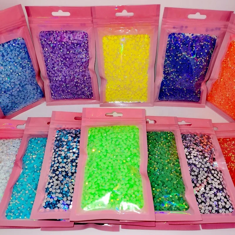 Meiyin Meilin 5000 piece Single Size Non Hotfix Rhinestone Bulk Flat Back crystal Rhinestone DIY Craft decoration