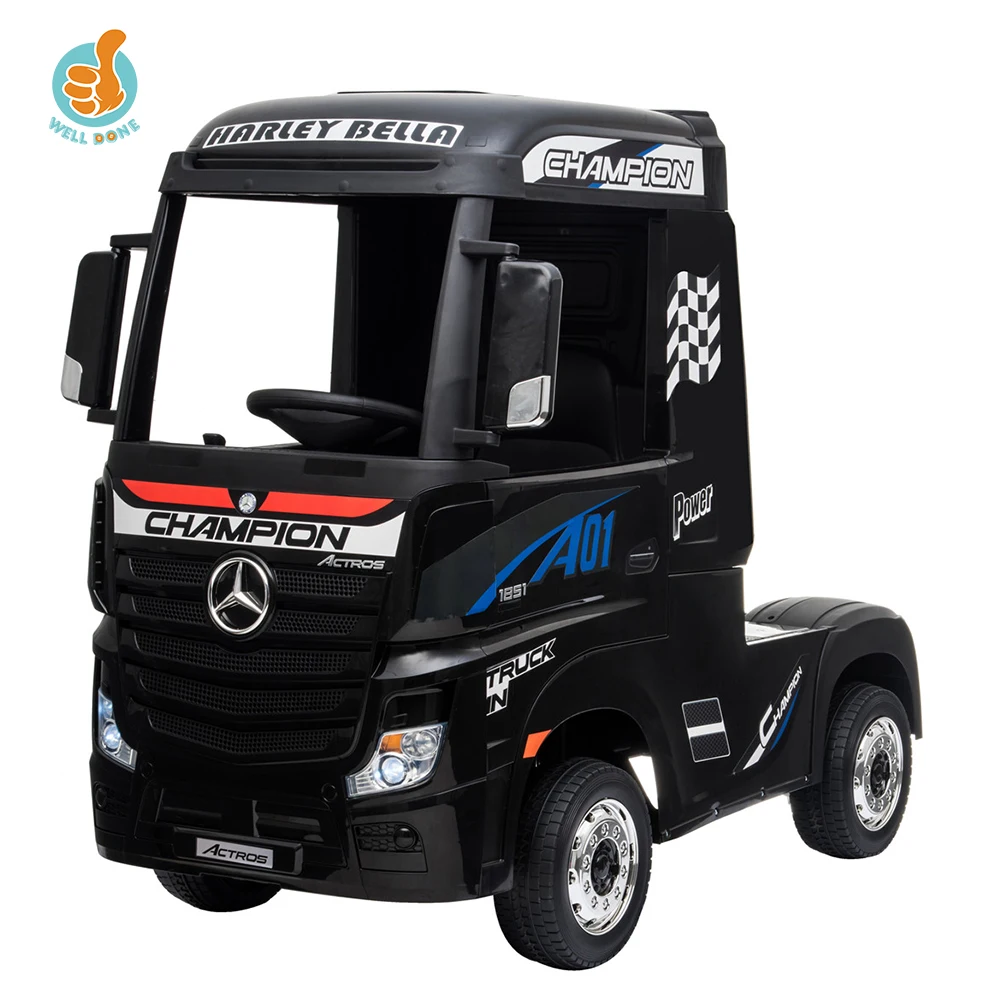  Новая модель детского электрического самолета Mercedes-Benz Actros грузовик Детский Электрический автомобиль четырехколесный детский с дистанционным