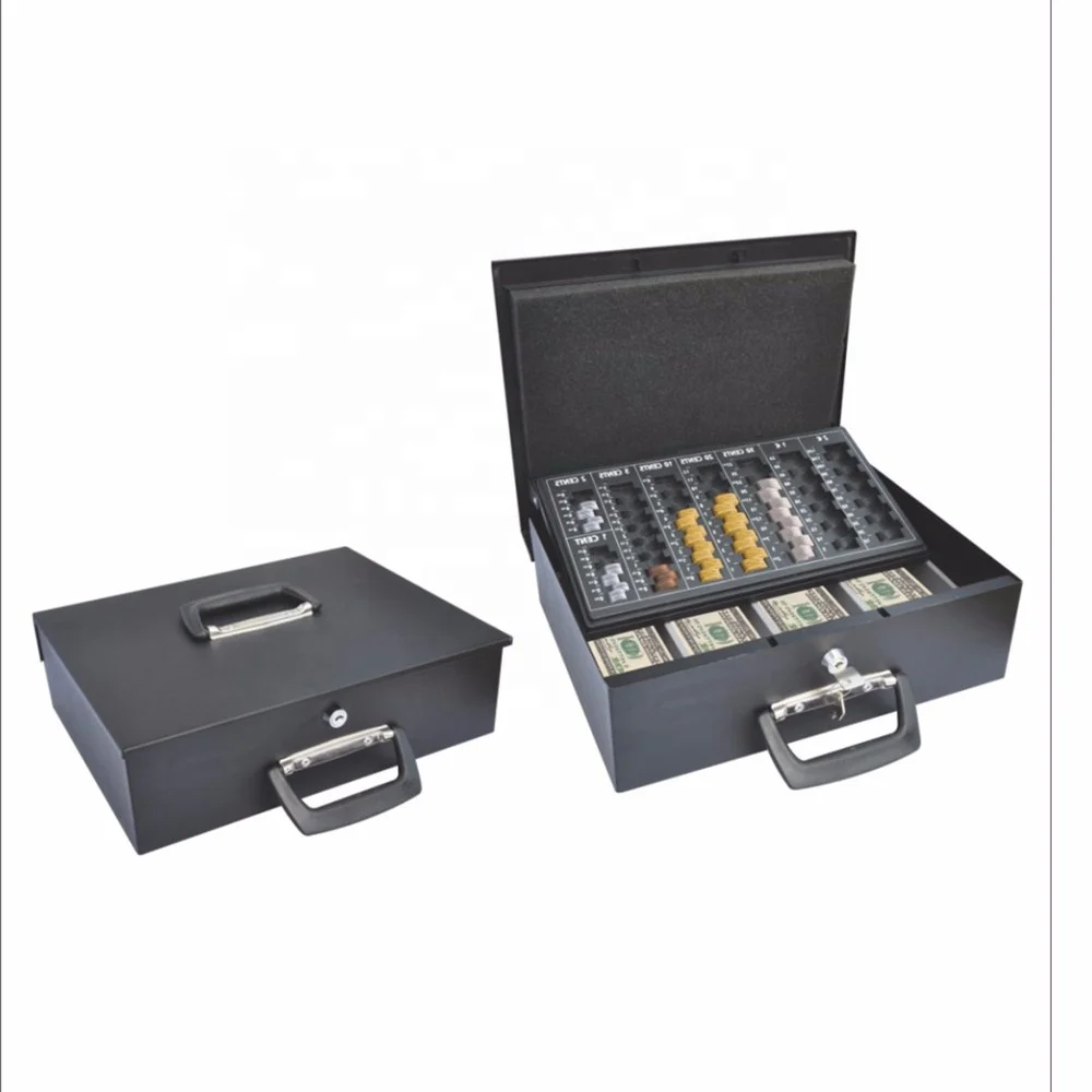 Wholesale Portable  Durable Cash Register  Safe Deposit Cash Box Drawer With Combination Lock