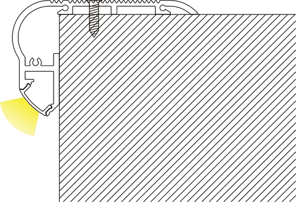 Led Aluminum Channel System Led Strip Light Diffuser for Led Strip Lights Indoor