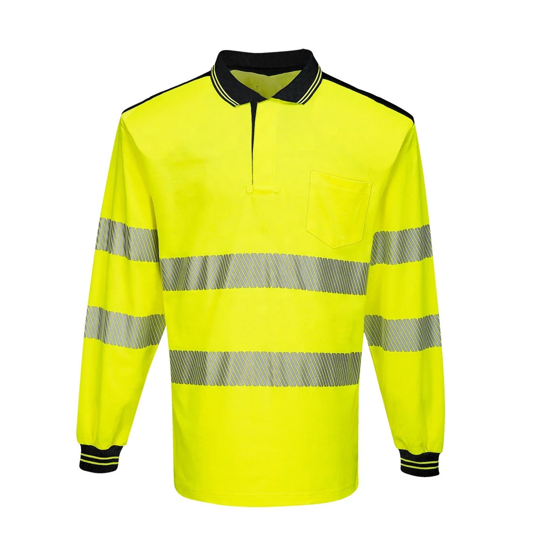 EN20471 CLASS 3  long sleeve work Safety hi vis polo Shirts
