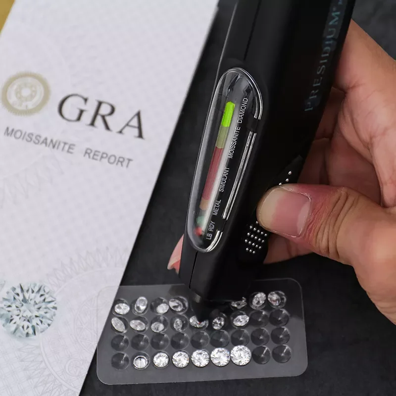 Wholesale Price GRA Certified D Color VVS White Brilliant Loose Round Moissanite Diamond Stone for Engagement Cuban Jewelry