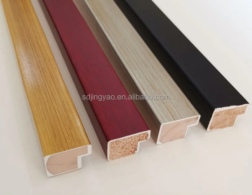 Gypsum wood line calligraphy and painting oil painting mounting frame bar mirror frame decoration solid wood line