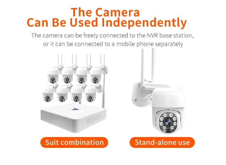 VESAFE Security Camera System 8CH 2MP 4MP 5MP Wifi IP camera NVR Kit With Screen P2P Video Surveillance