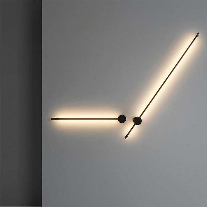 2021 hot sale Nordic Minimalist Wall Light Modern Creative LED long line  wall light