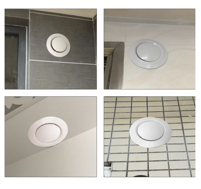 Spot Goods 3 4 5 6 8 Inch Plastic Air Vent Adjust Air Flow Even Can Close Disc Air Valve for Ventilation