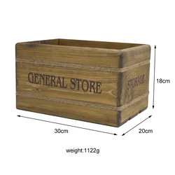 Amazon Wooden Crate for Storage Decorative Wood Boxes Home Books Clothes Toys Box Basket Bin