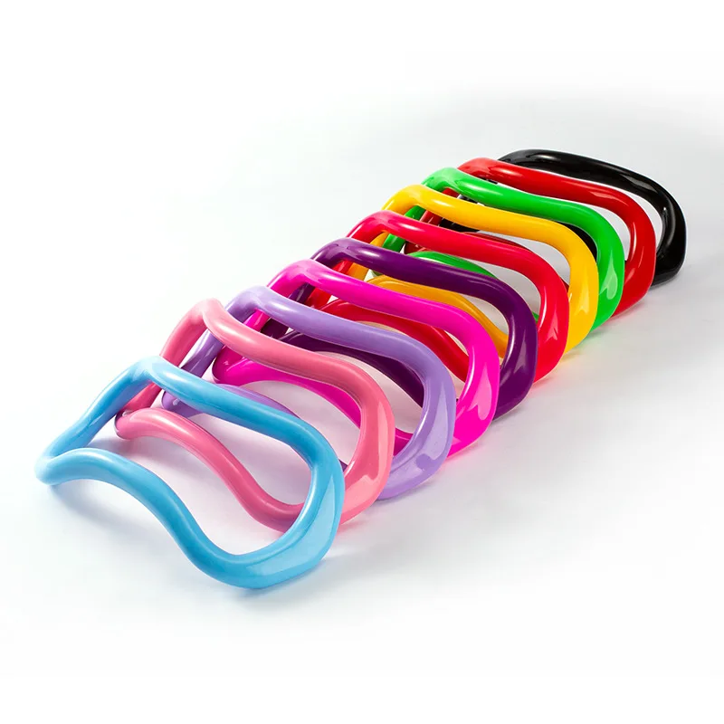wholesale multicolor magic power back beauty yoga fitness open stretch ring with custom