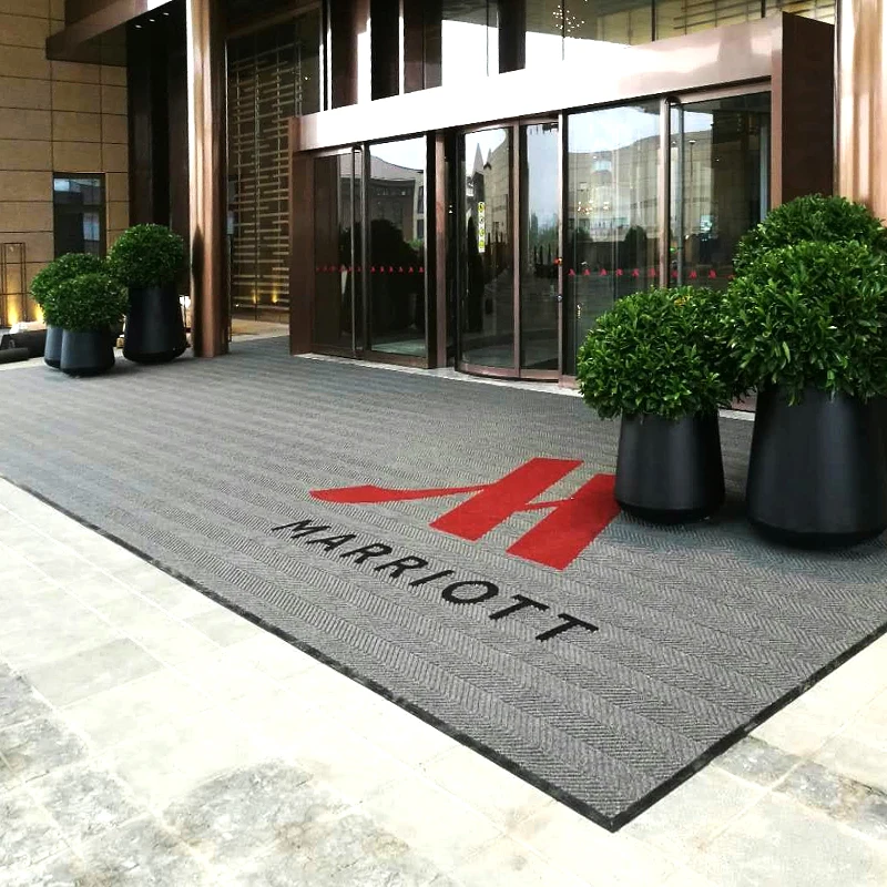 rubber back antidust entrance mat for hotel entry or exit floor mats
