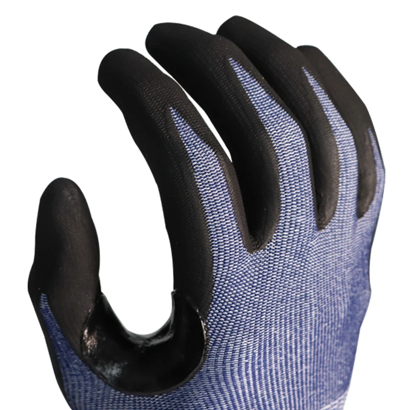 Xingyu Cheap Hppe Cut Resistant  Nitrile Foam Work Gloves Protection Hand Safety Work Gloves