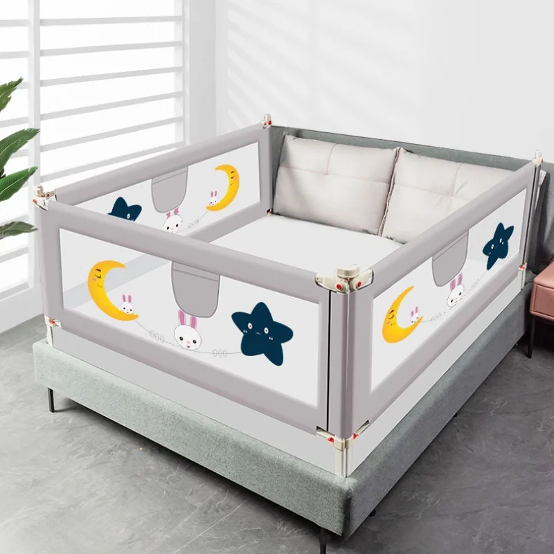 Portable Child Toddler Cot Safety Baby Bed Rail Bumper Kid Fence Breathable Mesh Folded Baby Bed Rail
