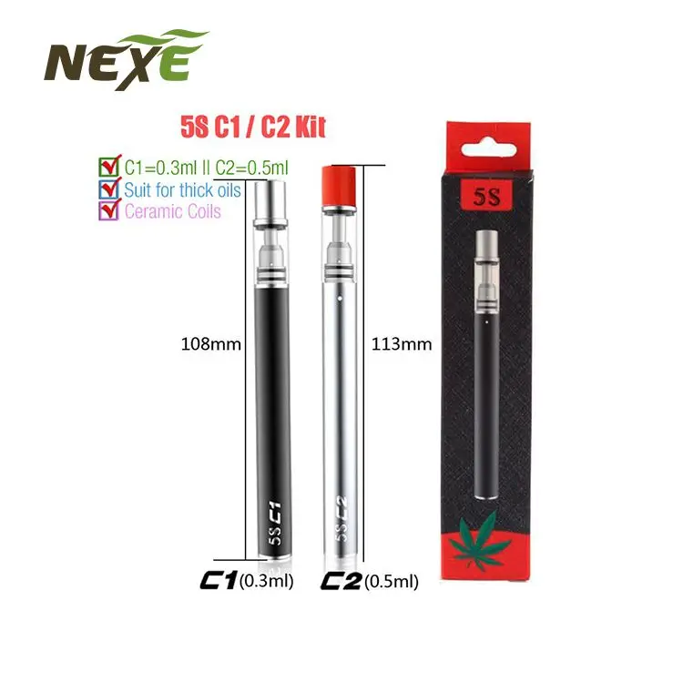 
Best Portable Vaporizer All In One CBD Oil Vape Pen Kit with rechargeable 280mah battery 