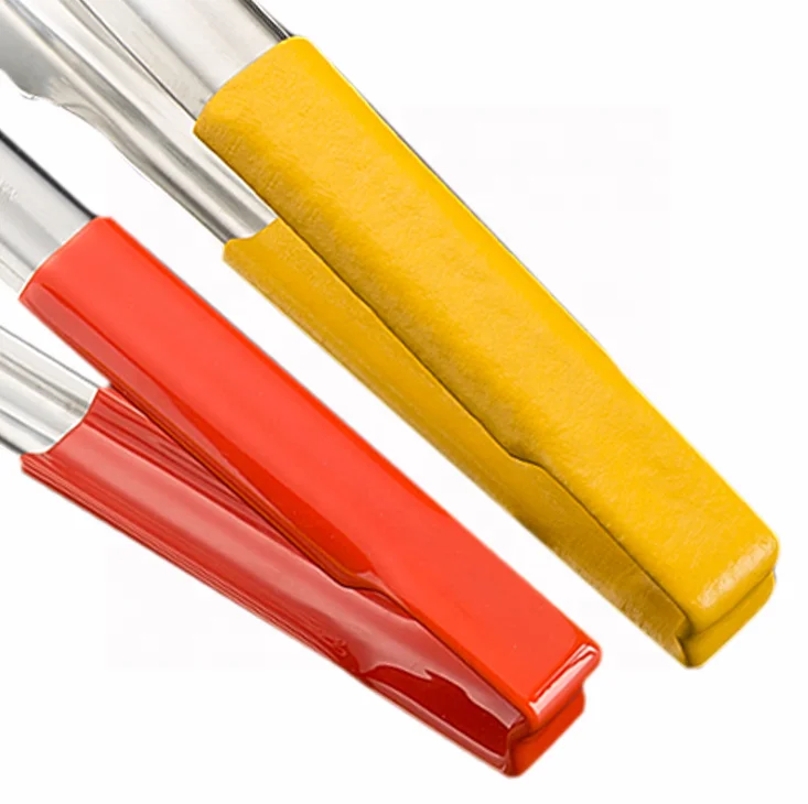 Netion Best Selling Cooking Utensils  Silicone Handle SUS304 Non Stick Serving  Food Tongs
