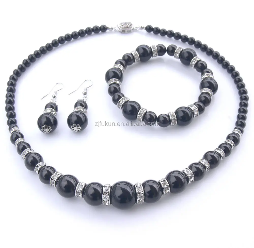 
fashion freshwater pearl jewelry set necklace women jewelry set 