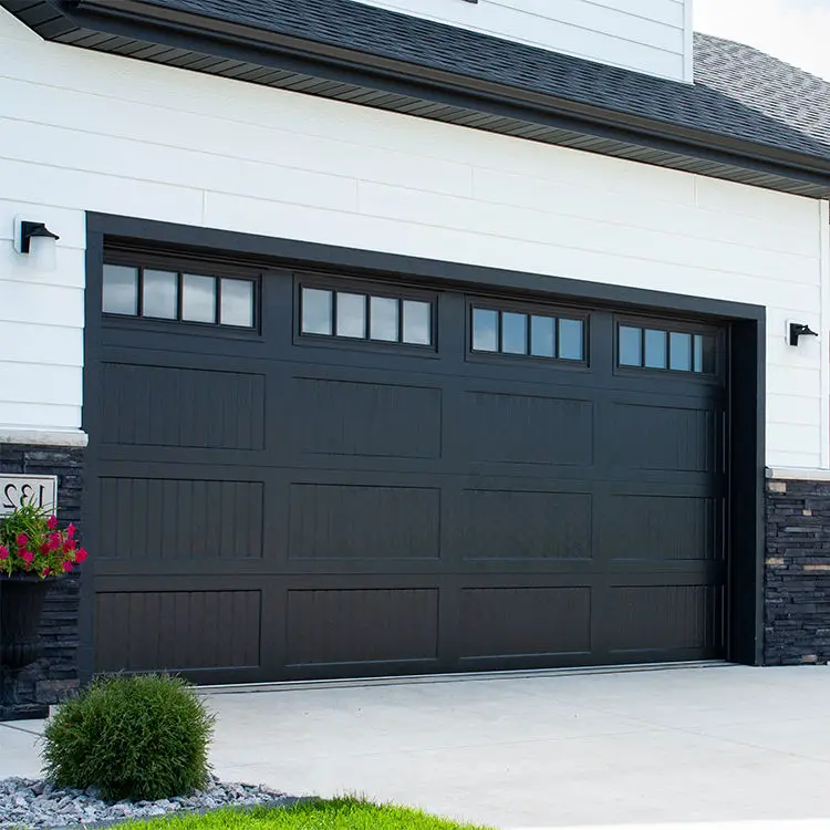 Profile Sandwich Panel Sectional Overhead Garage Door Panels Sectional Automatic 8X7 Aluminum Modern Plywood Polymer Finished