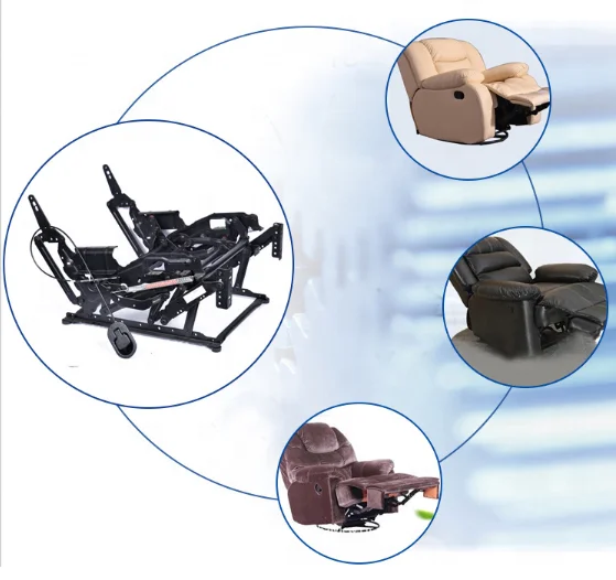 490 Width Double Motor Lead Pillow Upholstery Electric Recliner Mechanism Parts Chair Mechanism