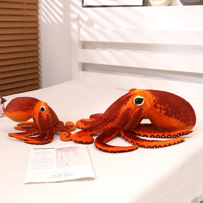 New sunrise wholesale soft cute stuffed Realistic Octopus Plush Giant Stuffed Marine Animals Toy Gifts for Kids with eight legs