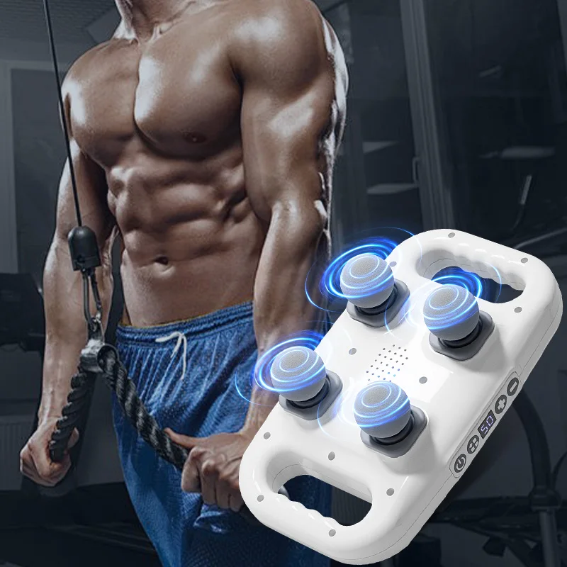 Leercon Hot mini 4 head muscle deep tissue percussion muscle relaxation massager Wireless treatment professional massage gun