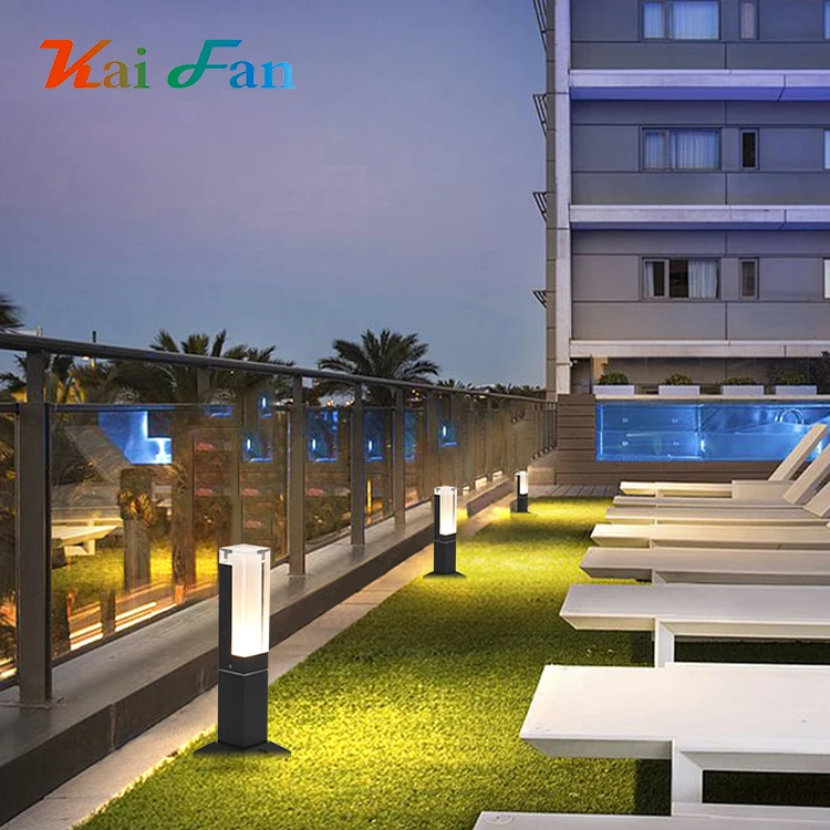 
China modern decorative lawn yard bollard waterproof IP65 220v outdoor led garden light 