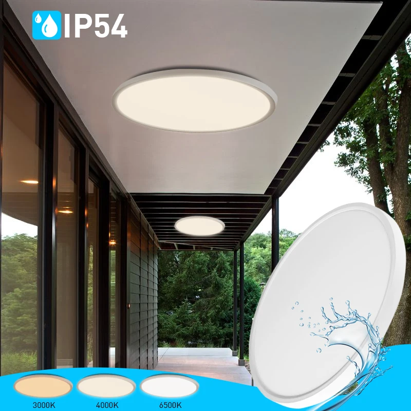 Emergency Motion Sensor Lighting Fixture Round White 18w 24w Smart Remote Wifi Led Ceiling Light
