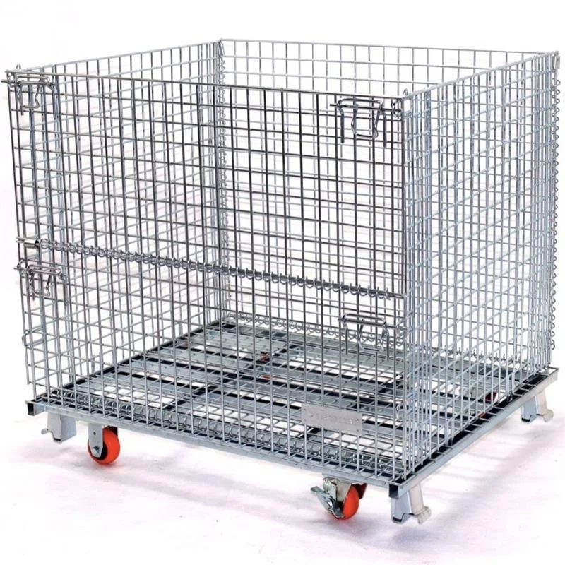 Scale security galvanize heavy duty Wire Mesh Pallet Cage