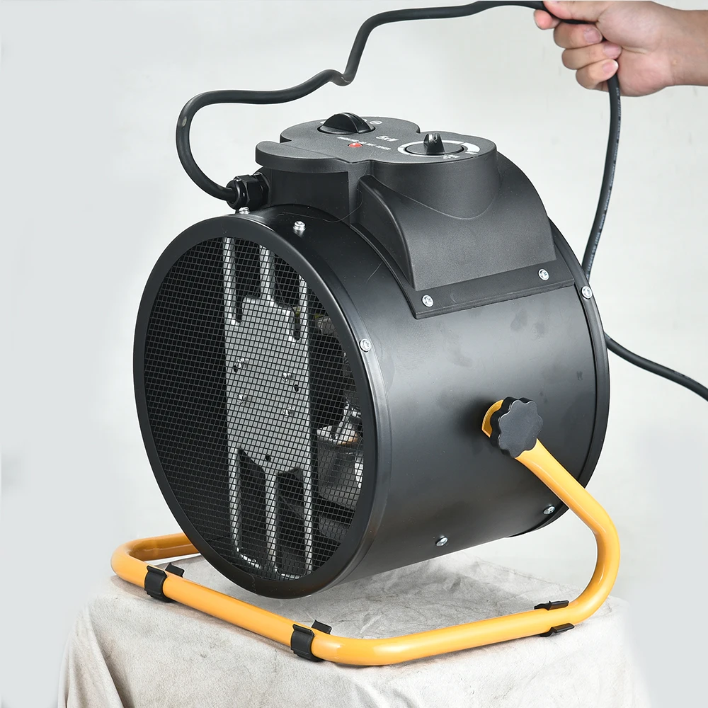 Industrial 2.5KW 5KW Fan Heater Round Heater Room Portable Heaters with Handle