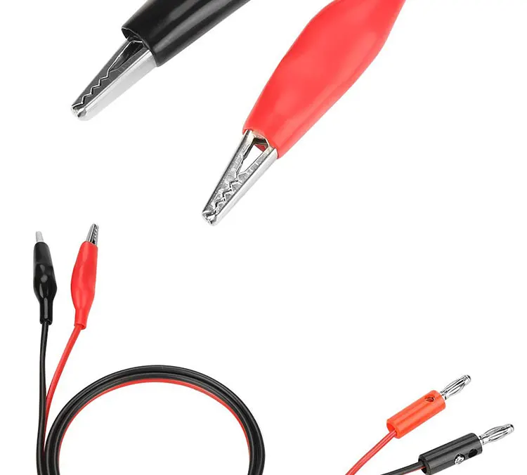 Crocodile Alligator Clip to Banana Plug Test Lead Wire Cable for Multimeters Circuit alligator clip to banana plug cable Multimeter Banana Plug to Alligator Clip Test Cable Banana Plug to Alligator Clip Test Lead Cable Banana Plug to Crocodile Alligator Clip Test Lead wire cable