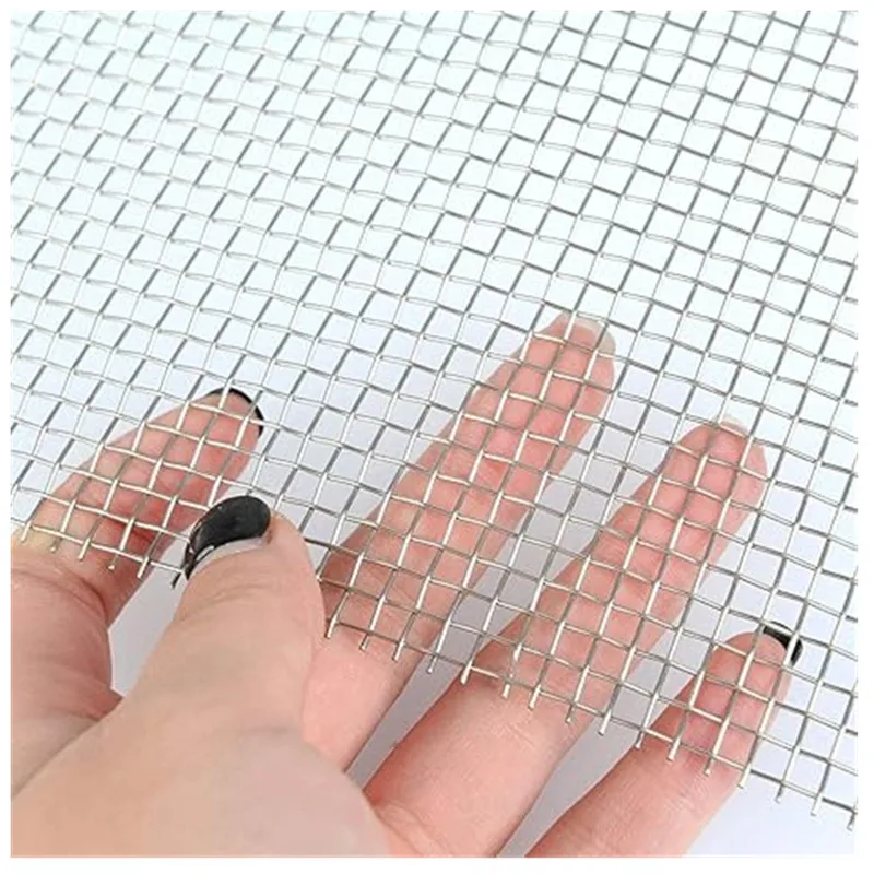 High quality plain weave stainless steel wire cloth 1.5mm wire crimped mesh for 4mm hole size