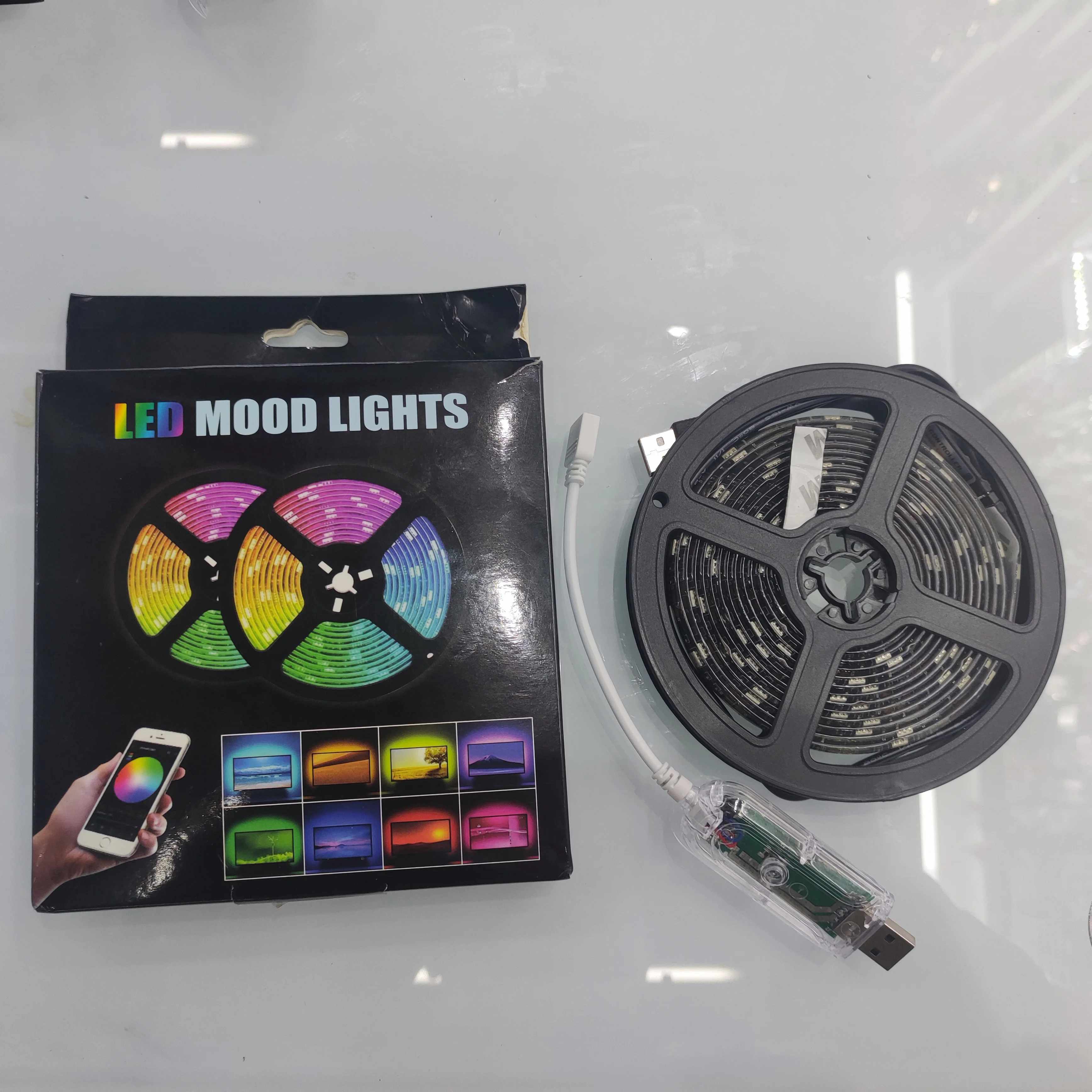 5M remote control USB power supply 5050 SMD waterproof flexible USB 5v LED RGB soft light tv backlight Light Strip