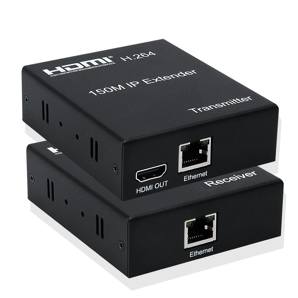 150 м HDMI удлинитель по IP Cat5e/Cat6 Rj45 HDMI передатчик приемник Сетевой удлинитель