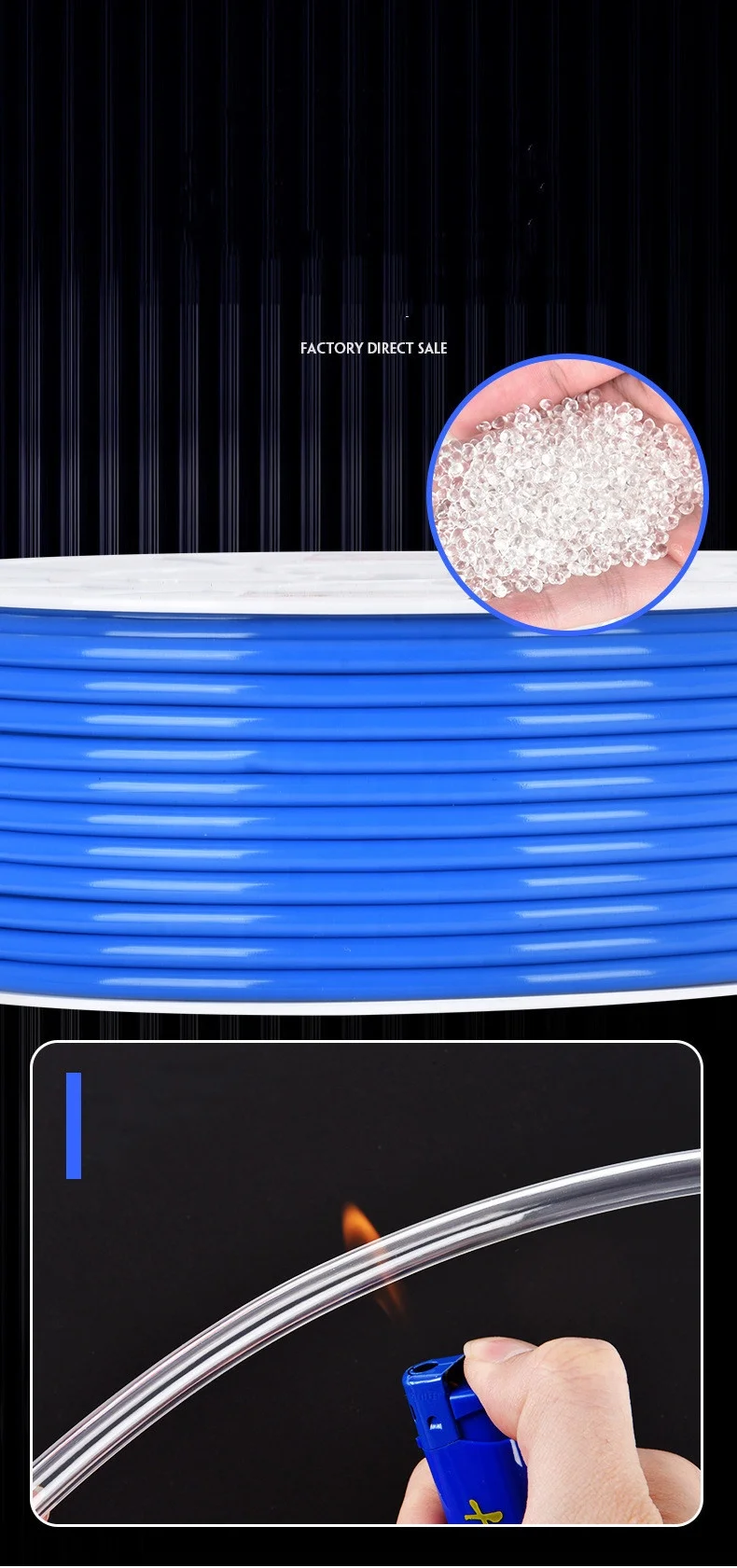 2 3 4 6 pneumatic pipe pu pe air tube hose 7.5m 12 8 8x5 12x8