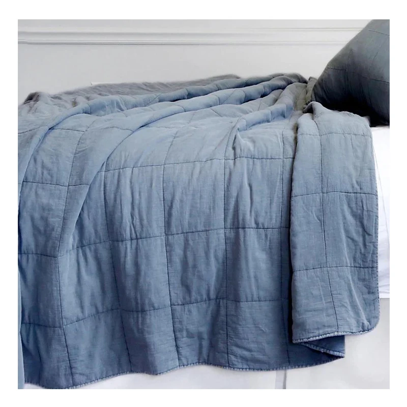 Постельное белье Stonewash 100% из натурального льна роскошные элегантные стеганые одеяла двустороннее постельное чистого французского льна/льна летнее