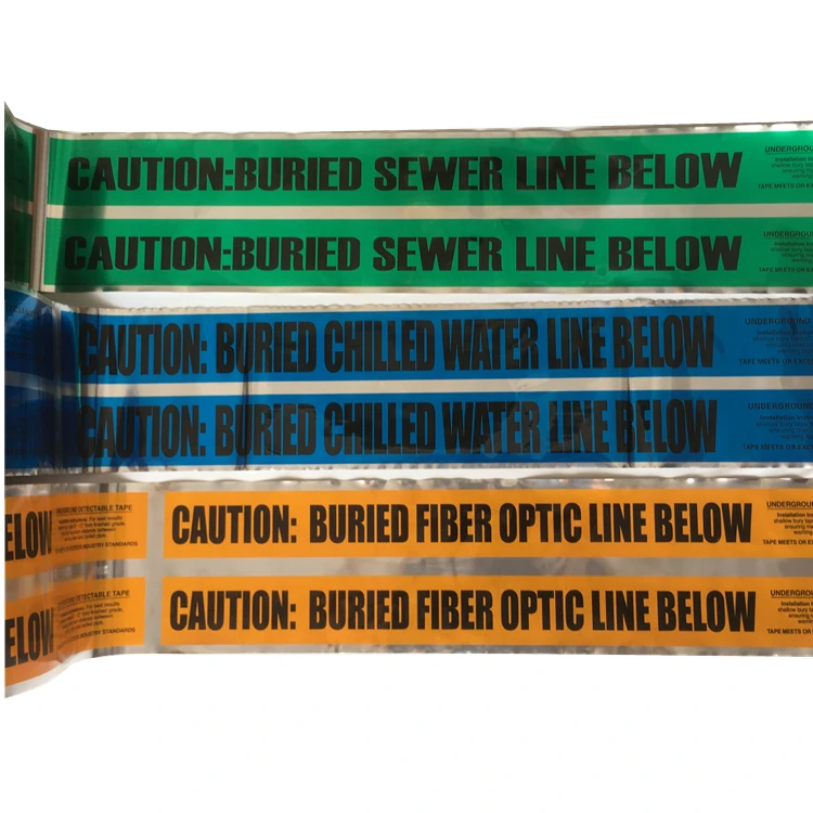 Новое поступление, подземная детекторная предупреждающая лента, маркер из алюминиевой фольги, предупреждающая лента