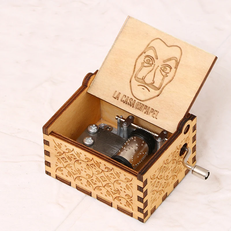 LA CASA DE PAPEL Movie Custom Engrave and Color Printing LOGO Bella Ciao Music Box
