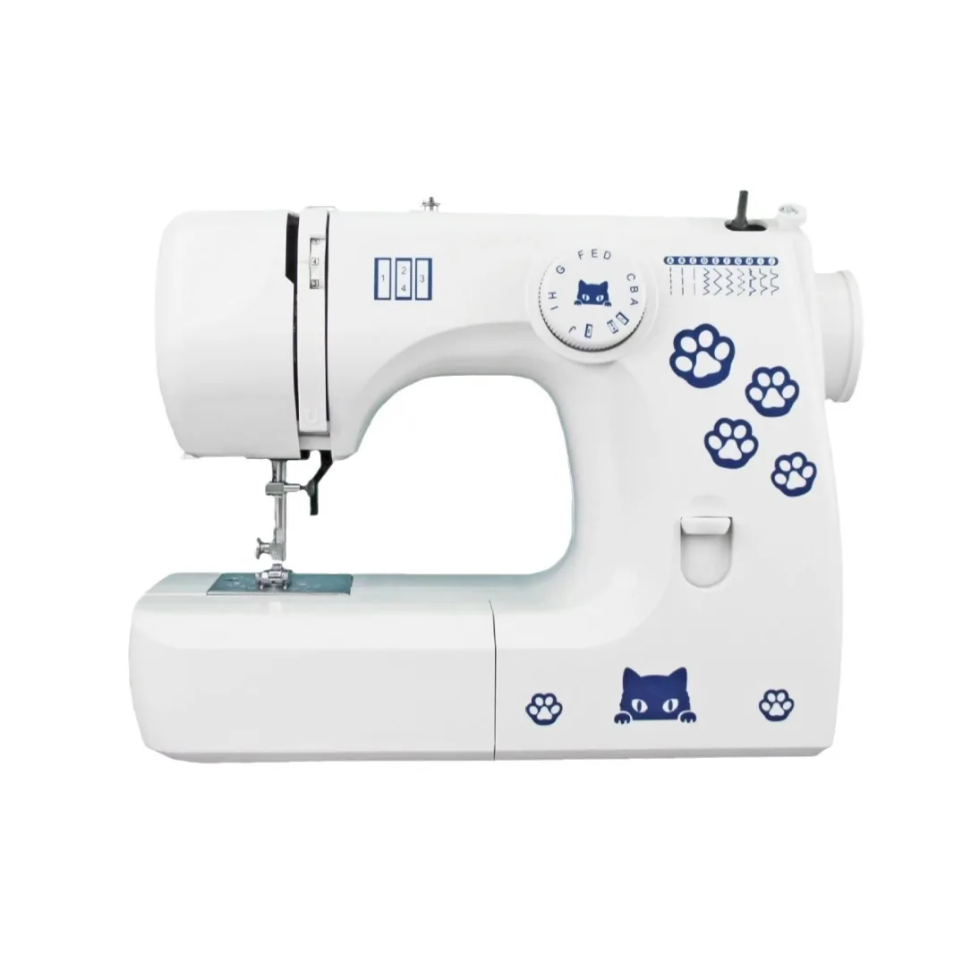 JK1216 Mini Industrial Sewing Machine Automatic DIY Multifunctional Kids Clothes Fabric Apparel Manual Feed Mechanism New Motor