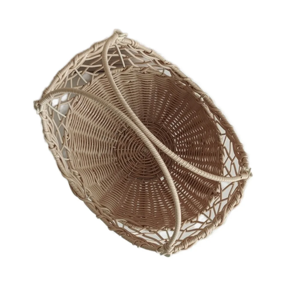 Colorful European Style Eco-friendly Multifunction Wicker Basket for Home Decor Food Display Wholesale Price Includes Cartons