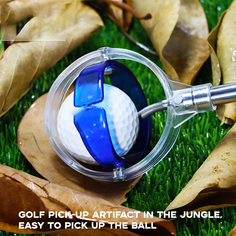 Golf Ball Picker New Antenna Rod Spring Head Dual Color Telescopic Portable Ball Picker Course Supplies