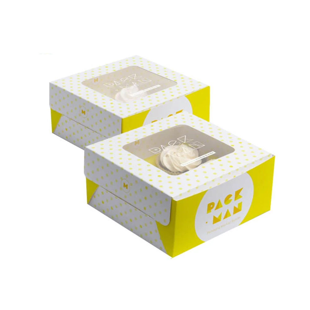 Pinks Sale Small Boxes for Cupcakes Wholesale Cupcake Box Rose Gold Square Shape Christmas 12 Holes in Bulk White Food Foldable