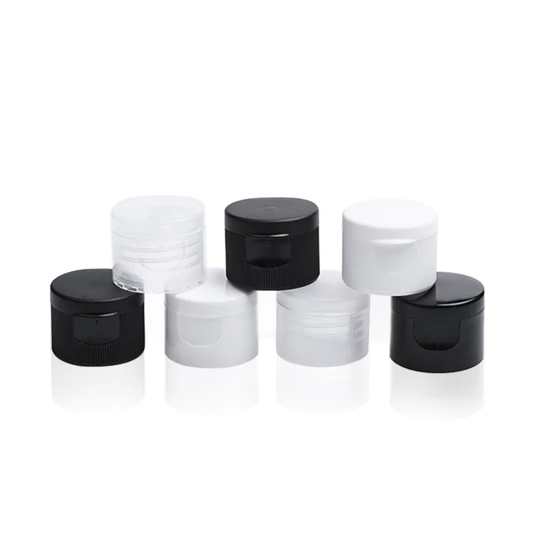 18/20/24/28mm wholesale Cosmetic packaging plastic flip top cap clear Plastic flip top cap lotion bottle cap